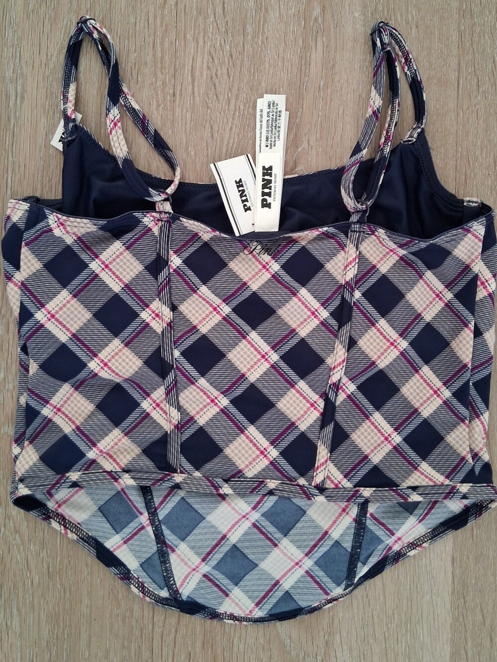 PINK Victorias Secret The Cinched Micro Corset Top Size M - Picture 3 of 7